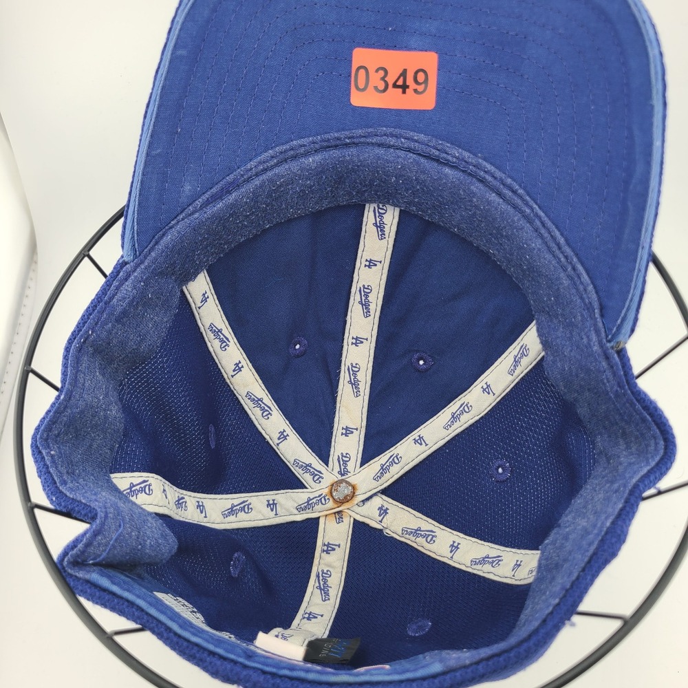 Los Angeles Dodgers New Era 39THIRTY Hat M/L MLB Flex Fit Baseball Blue Retro - Picture 5 of 7